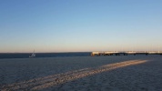 Vidéo de la plage d' Arcachon au coucher de soleil