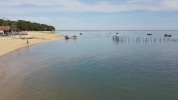 Voir le bassin depuis la jetée de grand Piquey