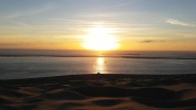 Vidéo d'un coucher de soleil depuis la dune