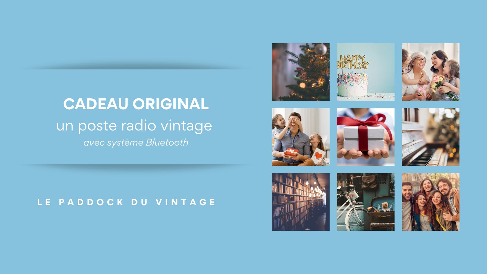 Cadeau original : un poste radio vintage